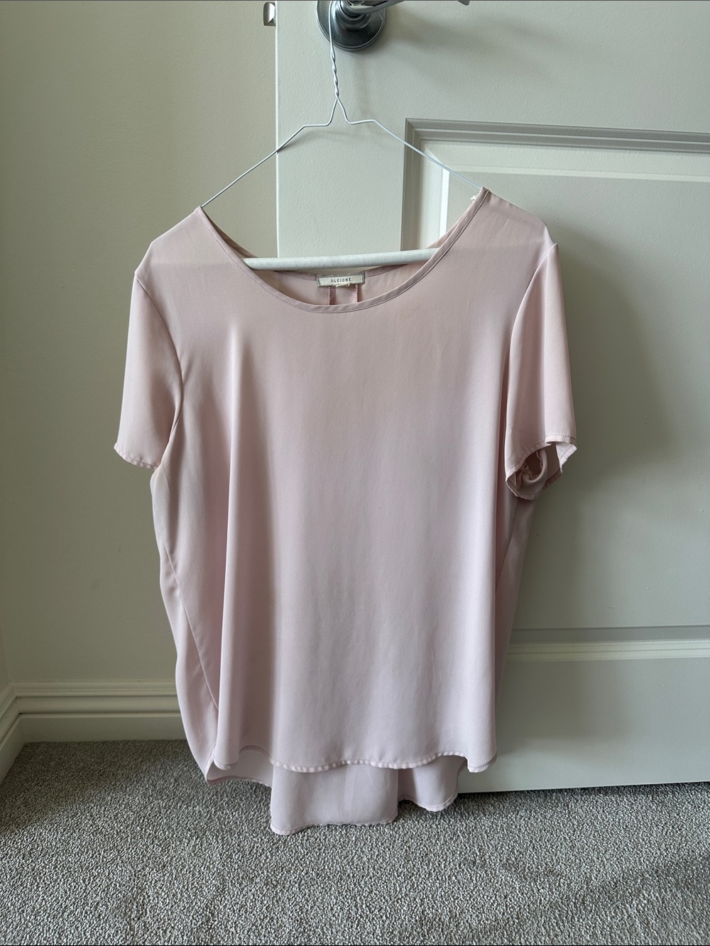 Pleione Soft Blush Short Sleeve Blouse